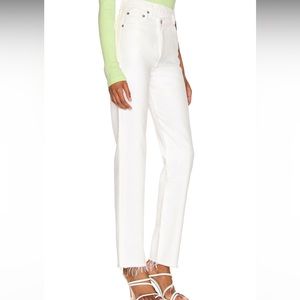 Brand new with tags Agolde criss cross white jeans!